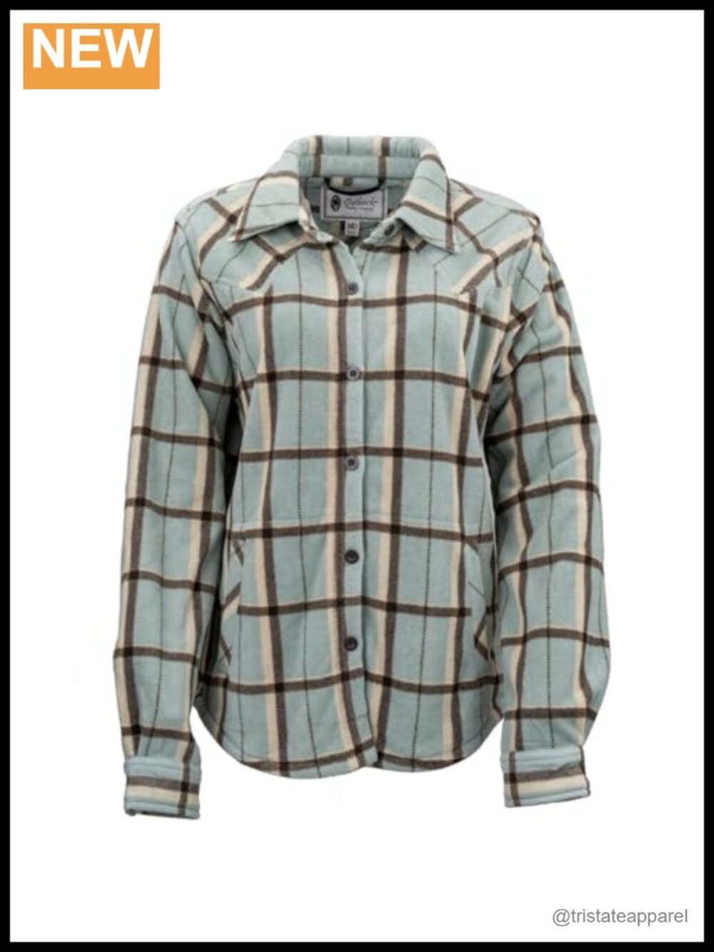 Warm Plaid Flannel Button Down Shirt with Adjustable Cuffs